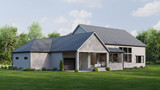 Farmhouse House Plan - 96402 - Rear Exterior
