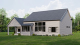 Farmhouse House Plan - 96402 - Rear Exterior