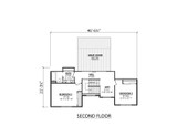 Secondary Image - Farmhouse House Plan - 96402 - 2nd Floor Plan