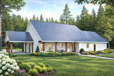 Farmhouse House Plan - 23828 - Rear Exterior