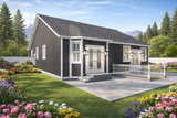 Cottage House Plan - McNett 22880 - Rear Exterior