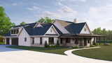 Country House Plan - Fushia 68989 - Left Exterior