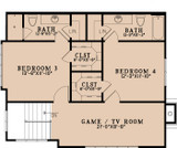Secondary Image - Bungalow House Plan - Carriage House Cottage 89254 - 2nd Floor Plan