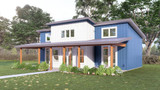 Country House Plan - Elderberry #3 24307 - Right Exterior