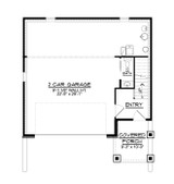 Cottage House Plan - 25057 - 1st Floor Plan