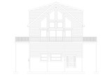 Mountain Rustic House Plan - Harmon Cabin 28141 - Right Exterior