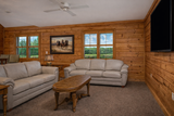 Mountain Rustic House Plan - Harmon Cabin 28141 - Family Room