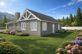 Ranch House Plan - Soloman 69833 - Rear Exterior