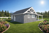 Ranch House Plan - Soloman 69833 - Left Exterior
