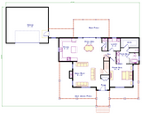 Farmhouse House Plan - Bismark 20885 - 1st Floor Plan