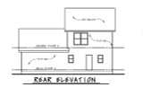 Traditional House Plan - Vera 53137 - Rear Exterior