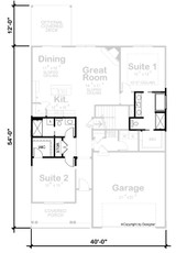 Craftsman House Plan - Cedar Bluff 25867 - Optional Floor Plan