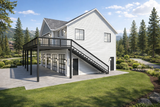 Country House Plan - Curtis Garage 71541 - Right Exterior