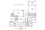 French Country House Plan - Fox Trot 16584 - 1st Floor Plan