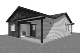 Modern House Plan - Cushing ADU 16129 - Rear Exterior
