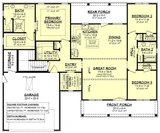 Farmhouse House Plan - Carter 14771 - Basement Floor Plan