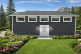 Shingle-Style House Plan - Bailey Garage 81303 - Rear Exterior