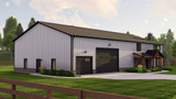 Farmhouse House Plan - 47263 - Left Exterior