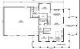 Country House Plan - 63475 - 1st Floor Plan