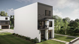 Modern House Plan - Hillsboro Pike 43508 - Left Exterior