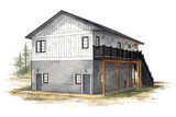 Craftsman House Plan - Oak View 26718 - Left Exterior