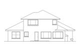 Southwest House Plan - Augusta 10236 - Rear Exterior