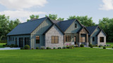 Craftsman House Plan - 93278 - Left Exterior