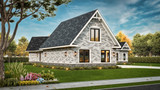 Country House Plan - Cova Creek 80645 - Left Exterior