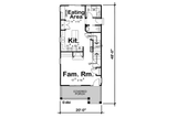 Cottage House Plan - Hollister 80714 - 1st Floor Plan