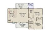 Cottage House Plan - Willow Creek Cottage 15545 - 1st Floor Plan