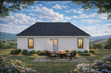 Cottage House Plan - Live Oak Cottage 45413 - Rear Exterior