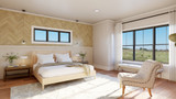 Farmhouse House Plan - 90244 - Master Bedroom
