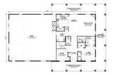 Country House Plan - 63891 - 1st Floor Plan