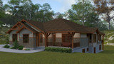 Mountain Rustic House Plan - Ferguson 44189 - Front Exterior