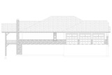 Mountain Rustic House Plan - Ferguson 44189 - Left Exterior