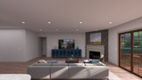Mountain Rustic House Plan - Ferguson 44189 - Family Room