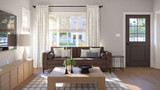 Craftsman House Plan - Huddleston 97430 - Living Room