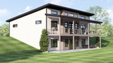 Contemporary House Plan - 32454 - Rear Exterior