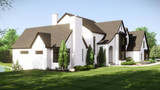 European House Plan - 67641 - Left Exterior