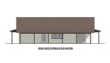 Secondary Image - Ranch House Plan - Ponderosa Pine 51090 - Rear Exterior