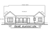 Secondary Image - Ranch House Plan - Crocket 27522 - Rear Exterior