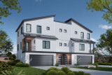 Contemporary House Plan - Julian Twin 59699 - Front Exterior