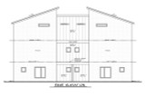 Contemporary House Plan - Julian Twin 59699 - Rear Exterior