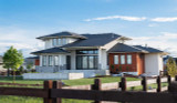 Contemporary House Plan - West Union 38037 - Rear Exterior