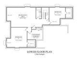 Secondary Image - Ranch House Plan - Crabapple II 23152 - Basement Floor Plan