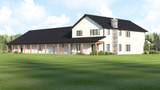 Country House Plan - 80924 - Left Exterior