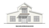 Farmhouse House Plan - Berkeley #2 13112 - Rear Exterior