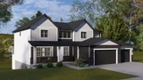 Farmhouse House Plan - Turner 18969 - Left Exterior