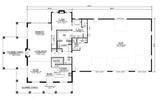 Craftsman House Plan - 61175 - 1st Floor Plan