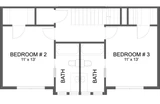 Secondary Image - Farmhouse House Plan - Alexandria 28453 - 2nd Floor Plan